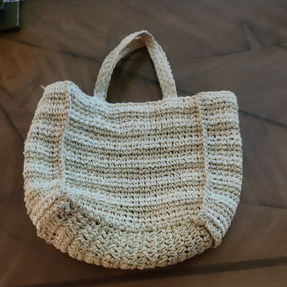 Handcrafted Cream Tote Bag